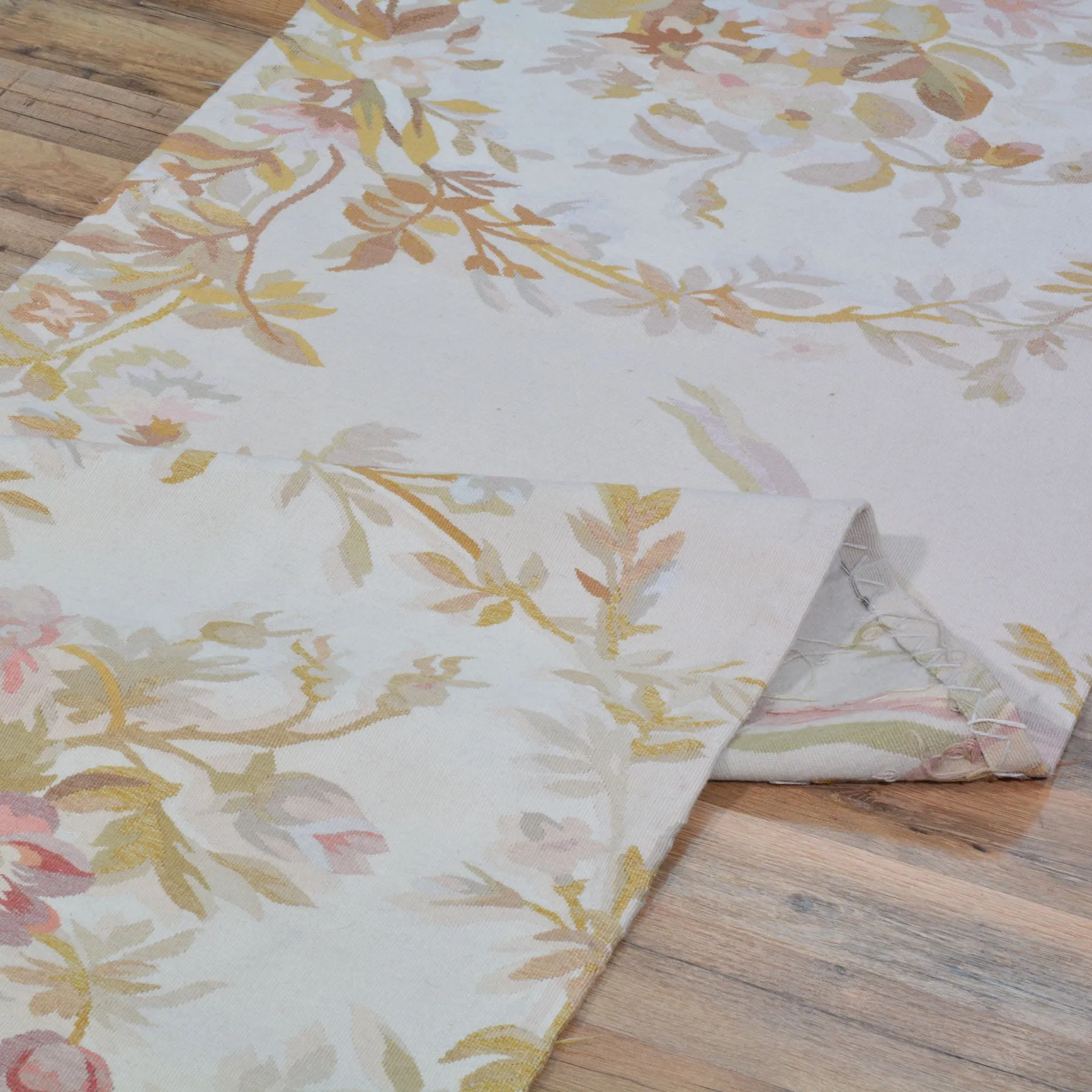 Hand-Woven Aubusson Needlepoint Handmade Wool Sumak Rug (Size 2.6 X 8.10) Cwral-10254