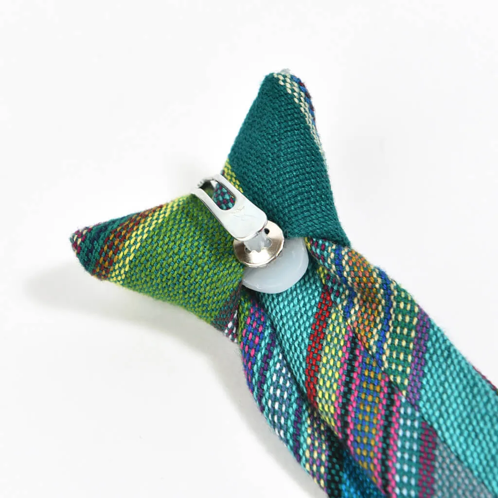 Hand Woven Child Necktie | Quetzal Jade