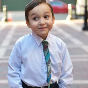 Hand Woven Child Necktie | Quetzal Jade