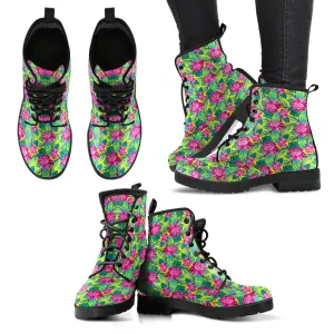 Handcrafted Pink Lotus Boots