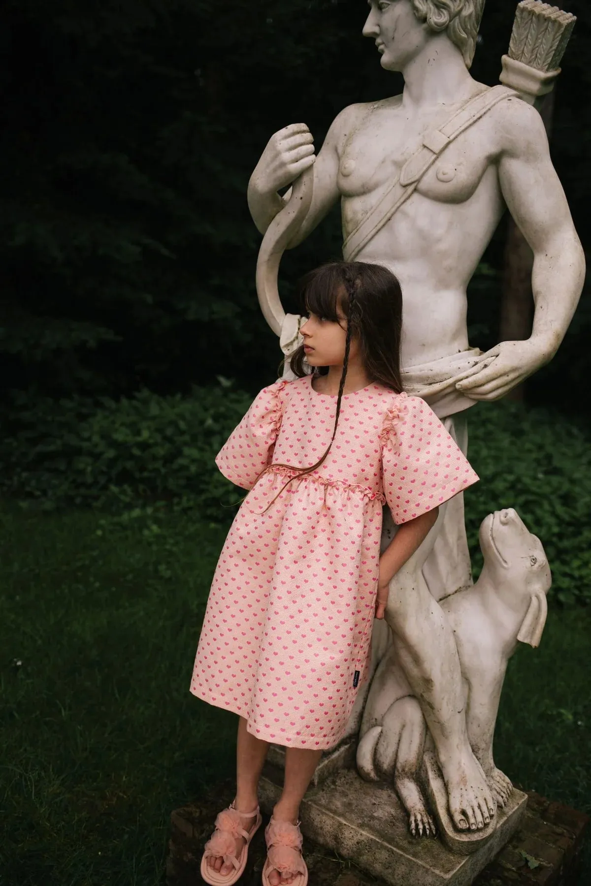 HAPPY HEART DRESS SOFT PINK