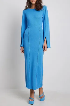 HBR1293 Sleek Lines Maxi Knit Dress