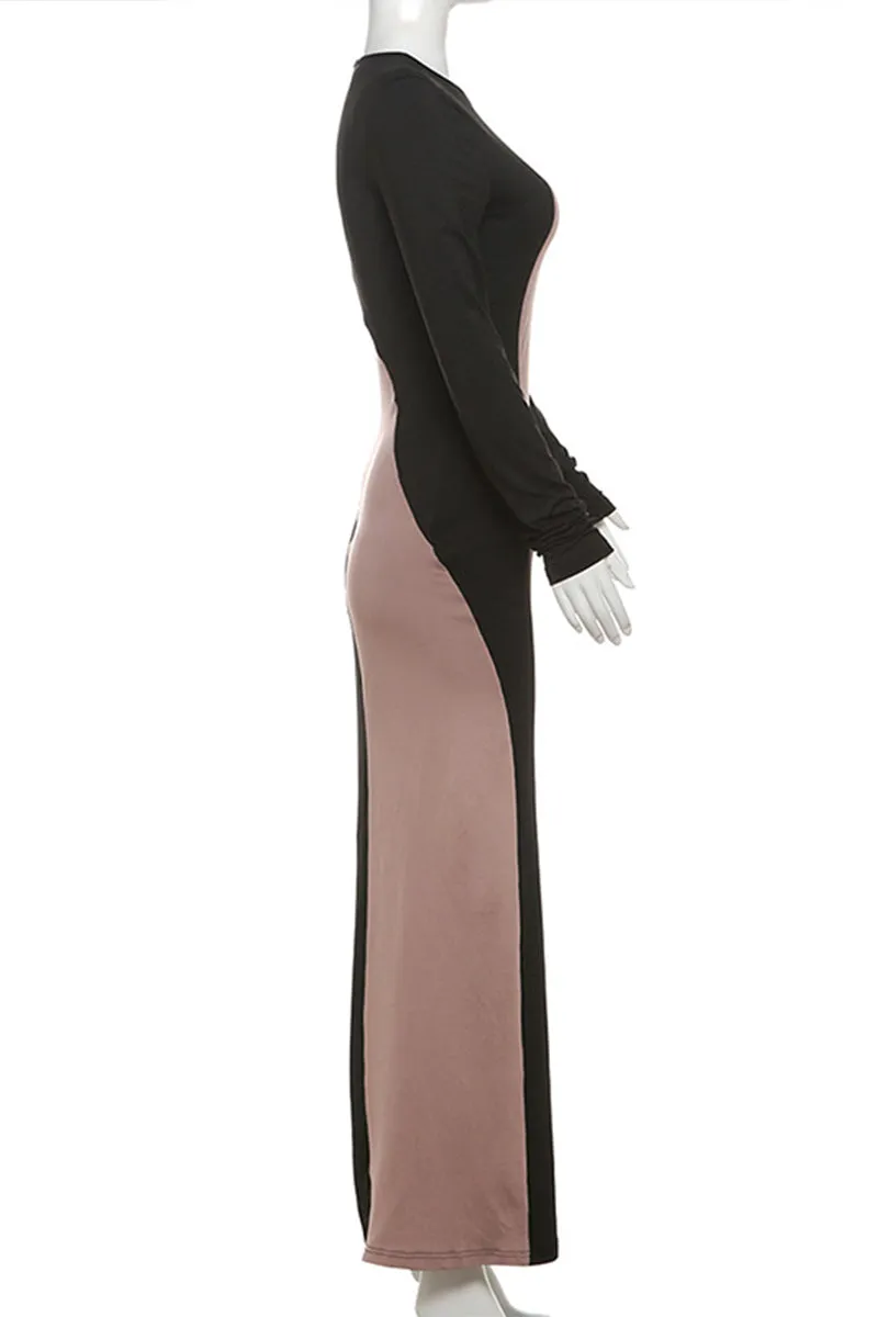 HBS1040 Sculpted Elegance Maxi Dress