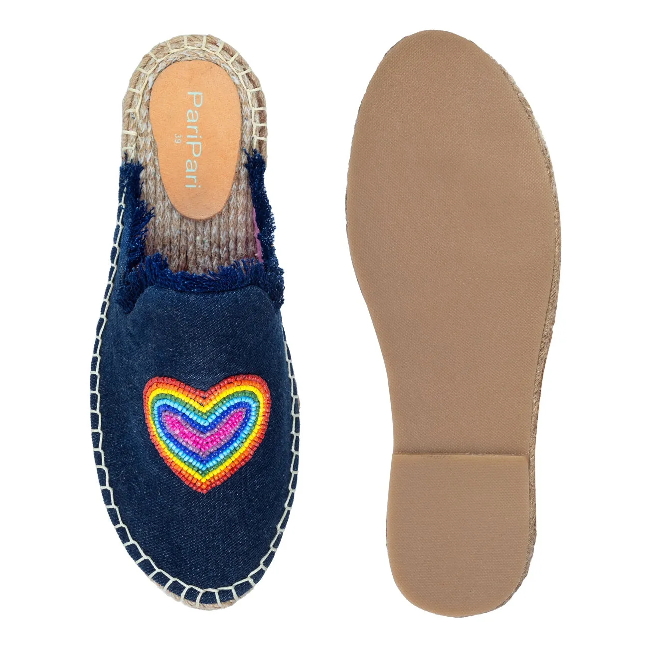 HeartBeat Espadrilles Dark denim Platforms
