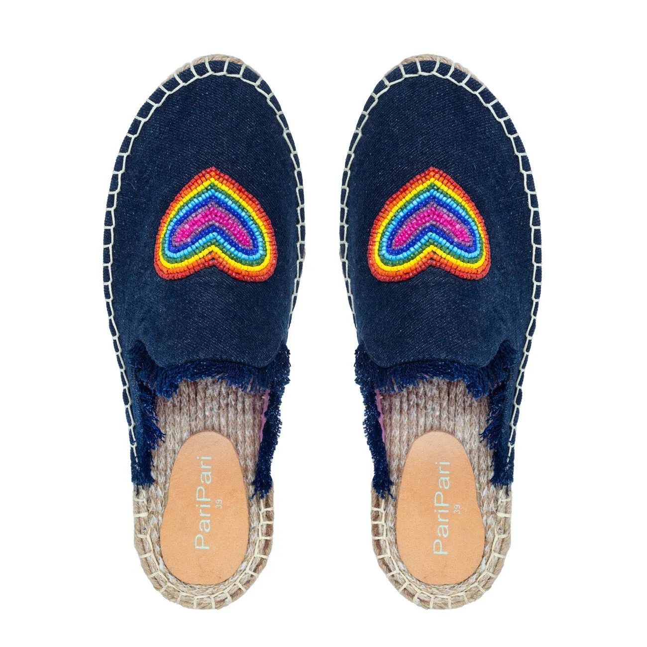 HeartBeat Espadrilles Dark denim Platforms