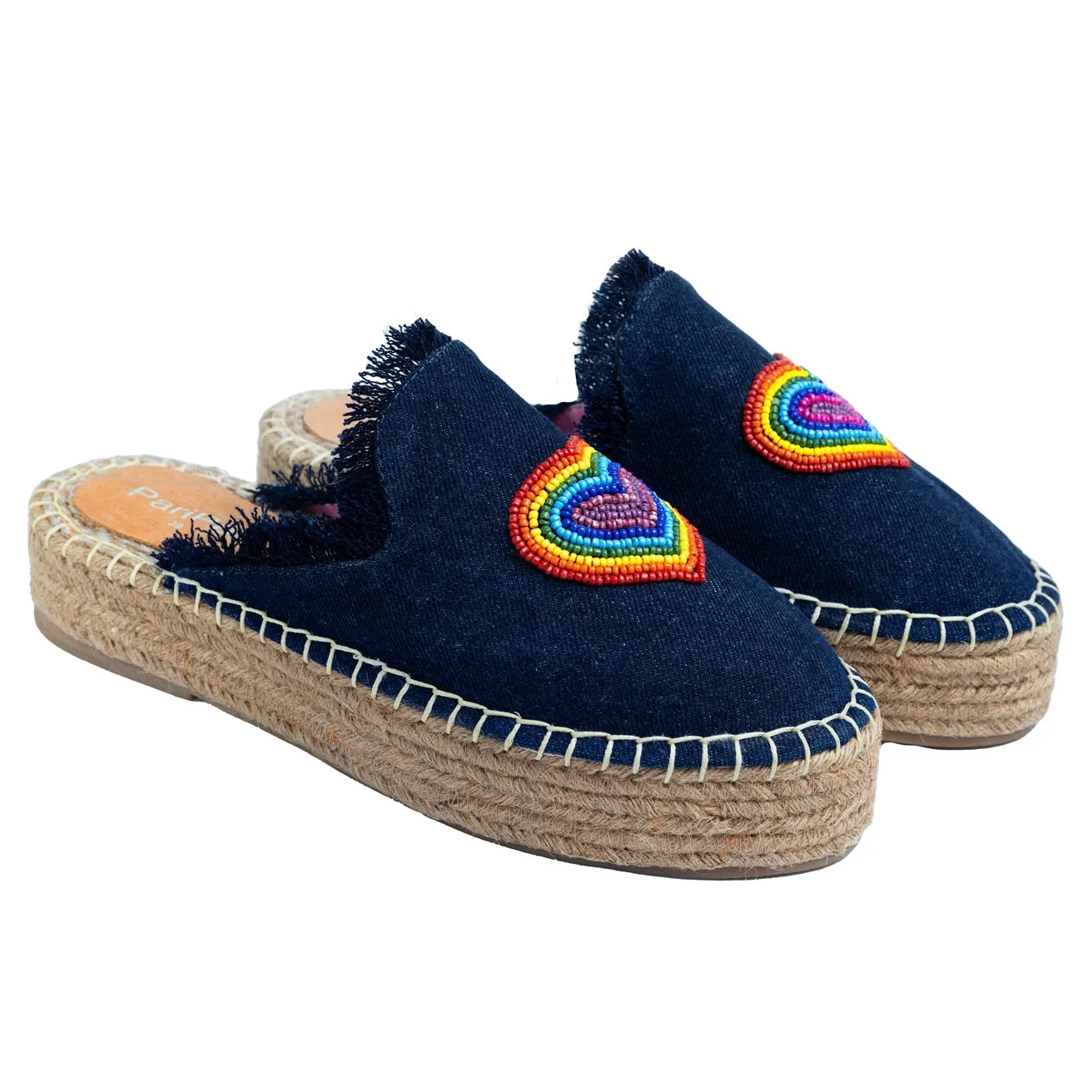 HeartBeat Espadrilles Dark denim Platforms