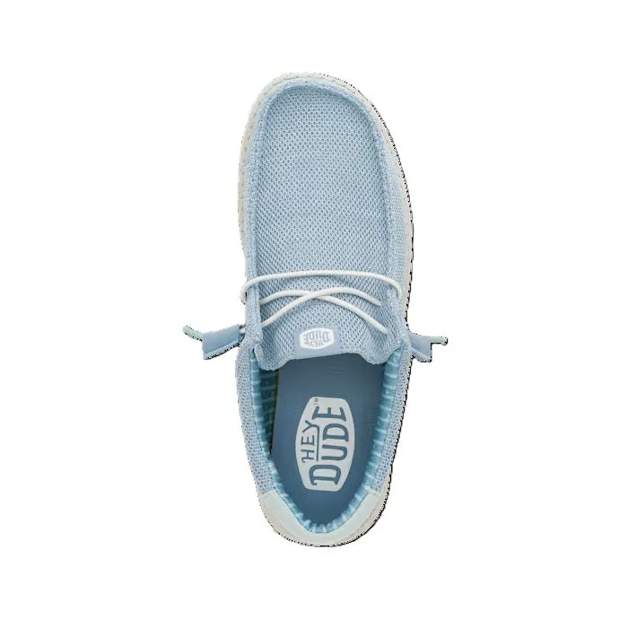 Hey Dude Wally Sox Men's Slip On Casual Shoe Cloud Blue / Dawn Blue