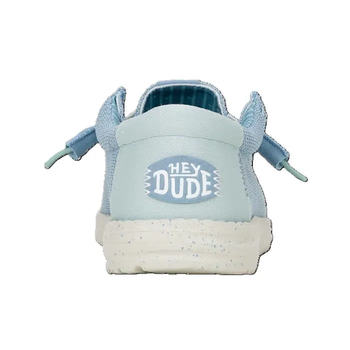 Hey Dude Wally Sox Men's Slip On Casual Shoe Cloud Blue / Dawn Blue