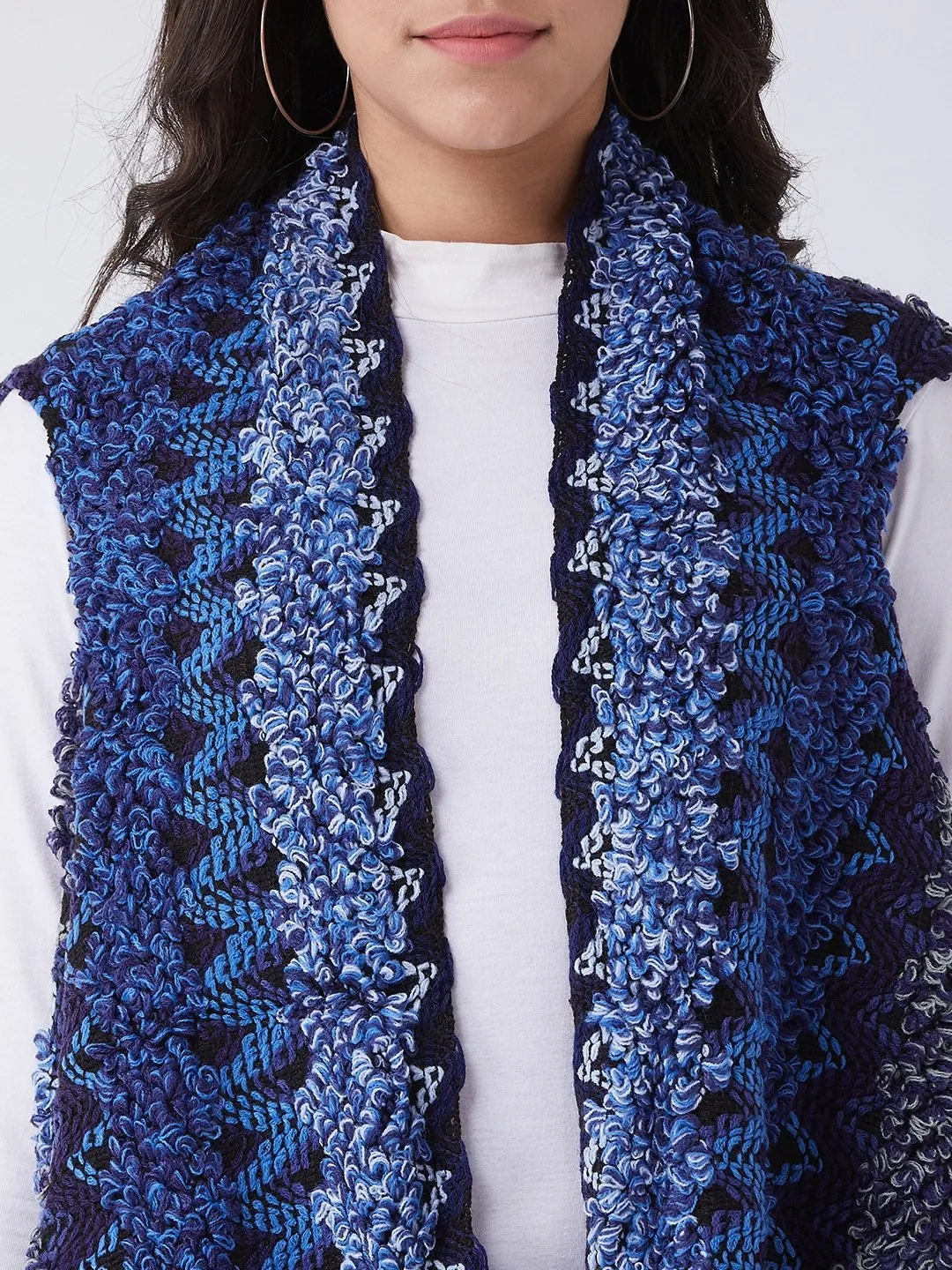 Hues of Blue Winter Shrug