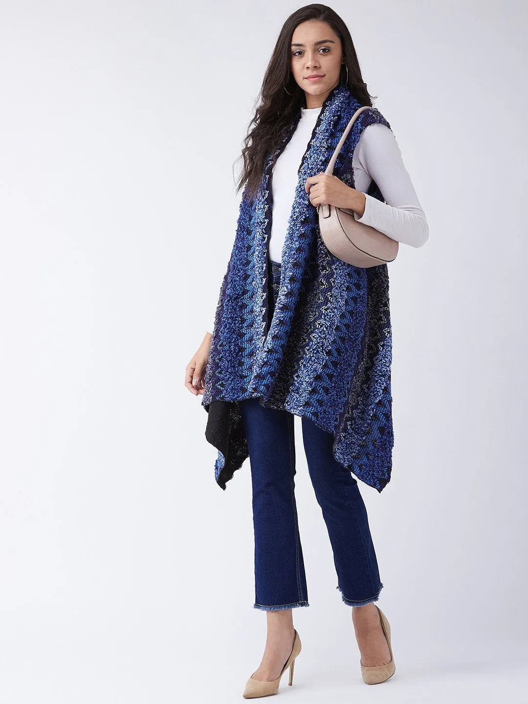 Hues of Blue Winter Shrug