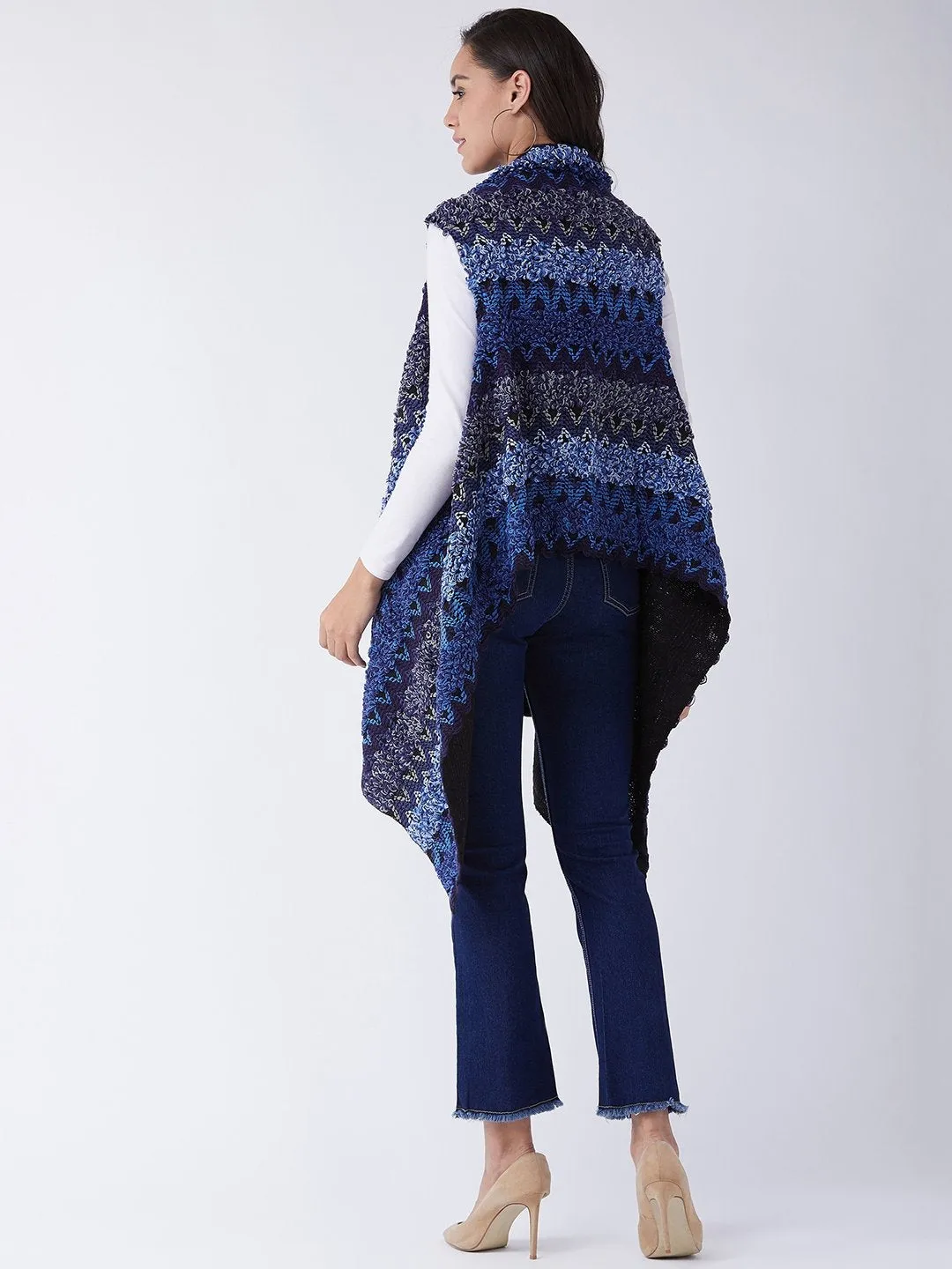 Hues of Blue Winter Shrug