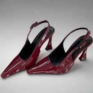 Jada Buckle Slingback Heels