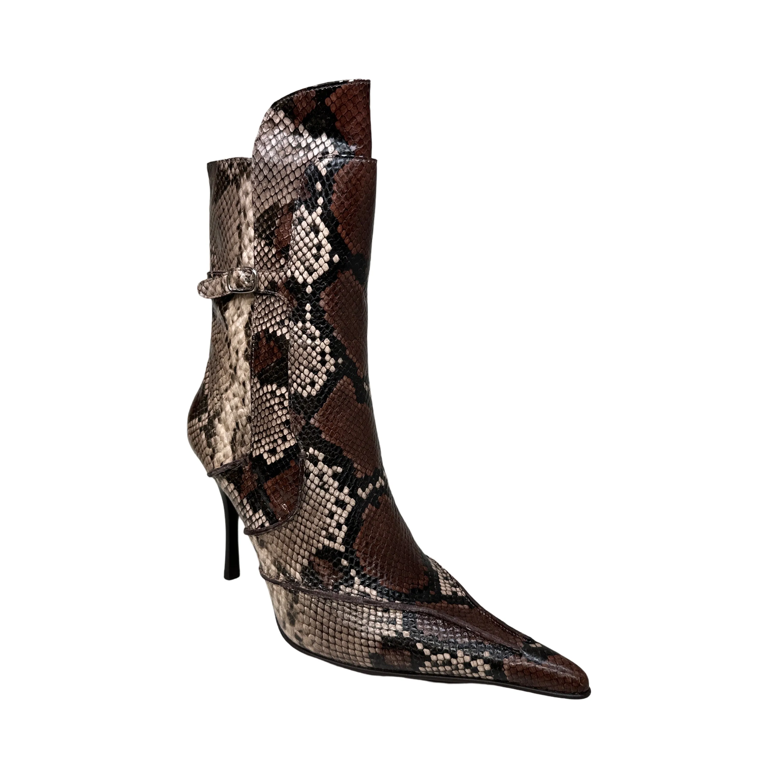 Jeffrey Campbell Beige Python Pointed Toe Heels