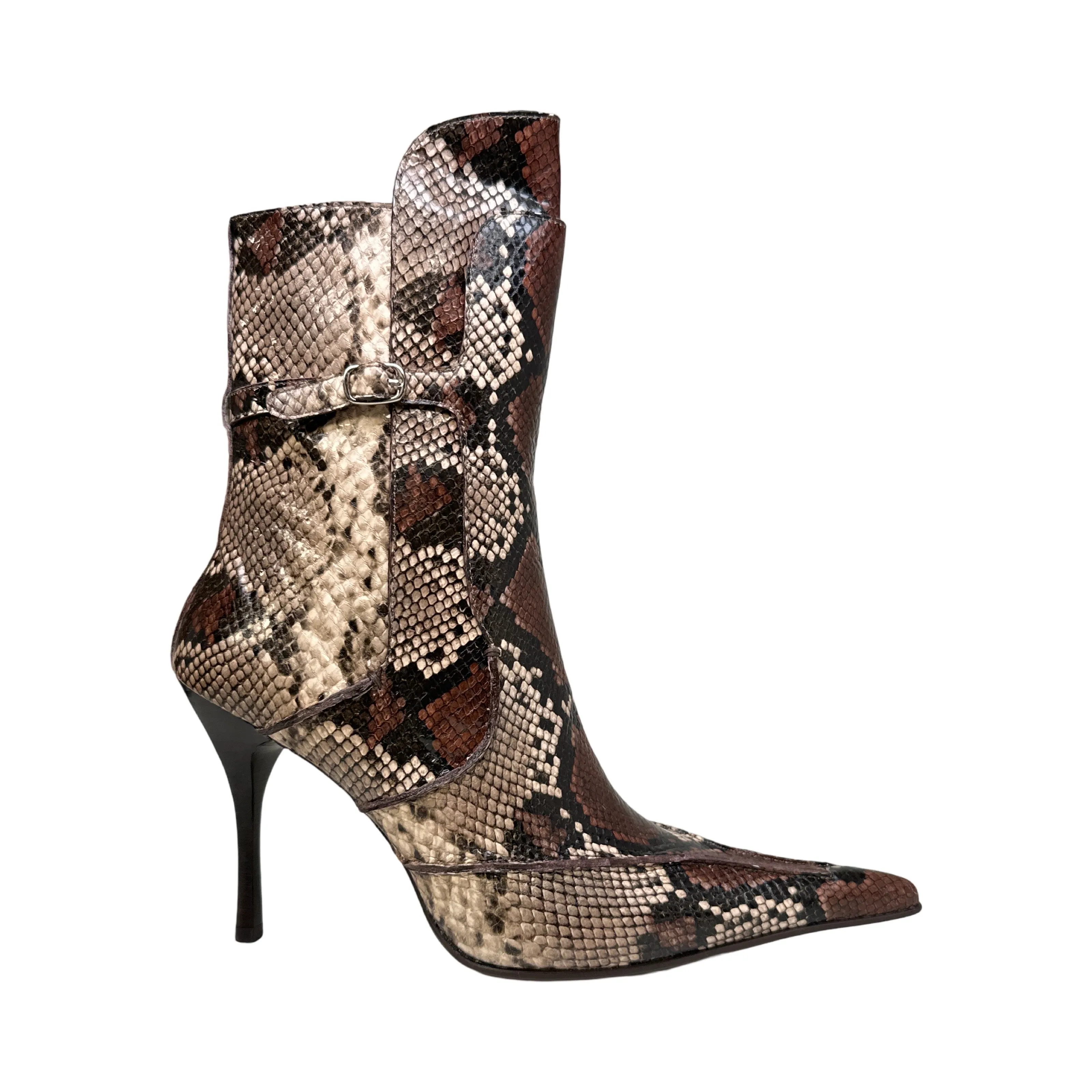 Jeffrey Campbell Beige Python Pointed Toe Heels