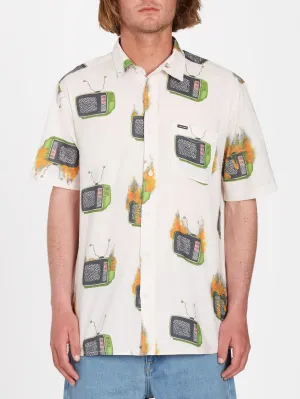 Justin Hager Woven Shirt - WHITECAP GREY