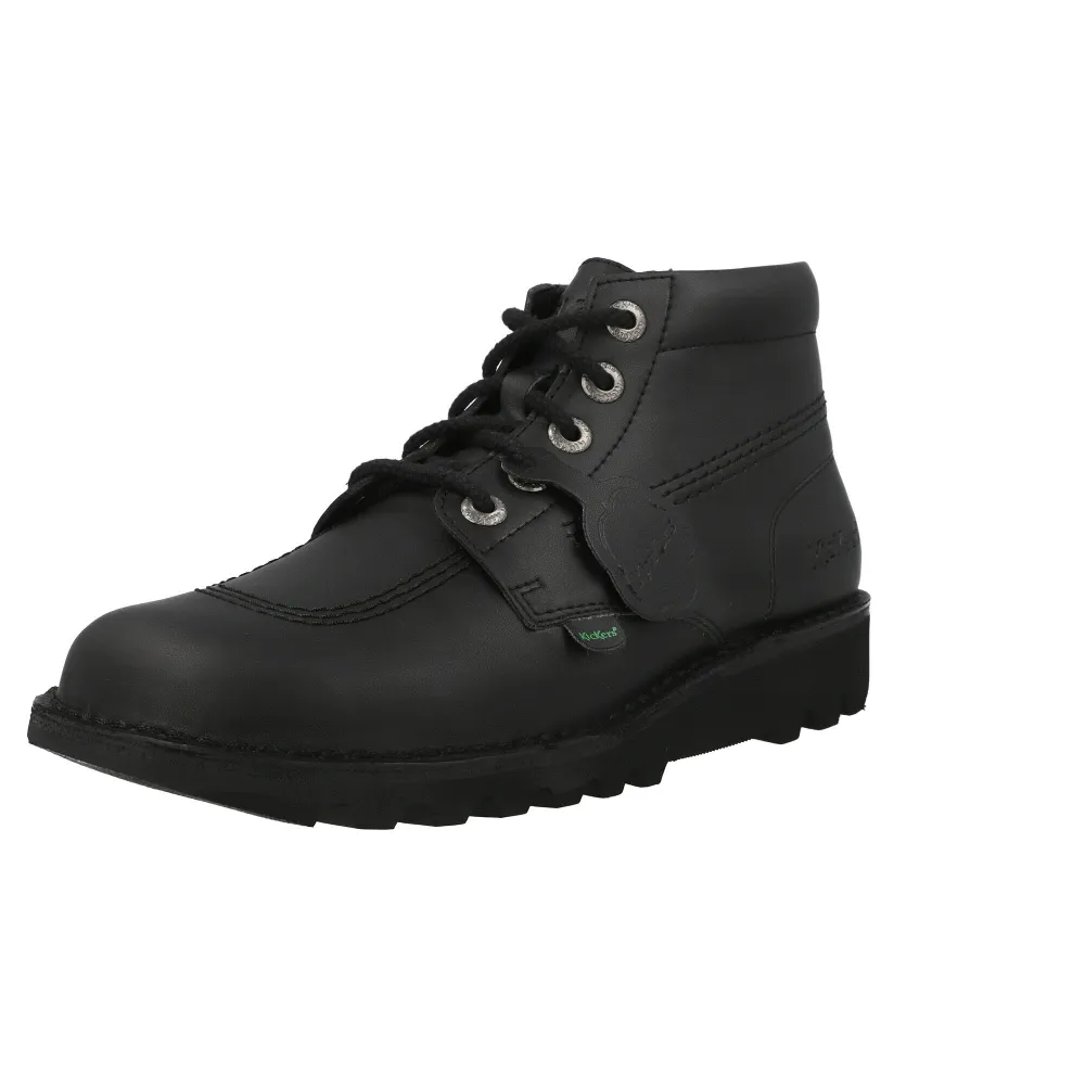 Kickers Kick Hi Vegan Black Ankle Boots