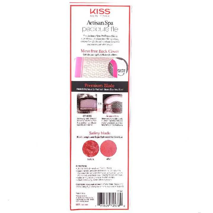 Kiss Artisan Spa Pedicure File, Callus Remover Foot File FF01(M18)