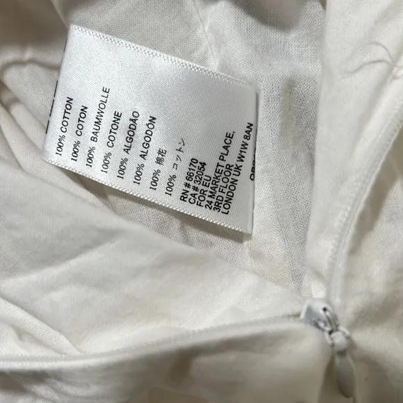 Laura Ashley Urban Outfitters Exclusive White Chloe Dress Size: Small