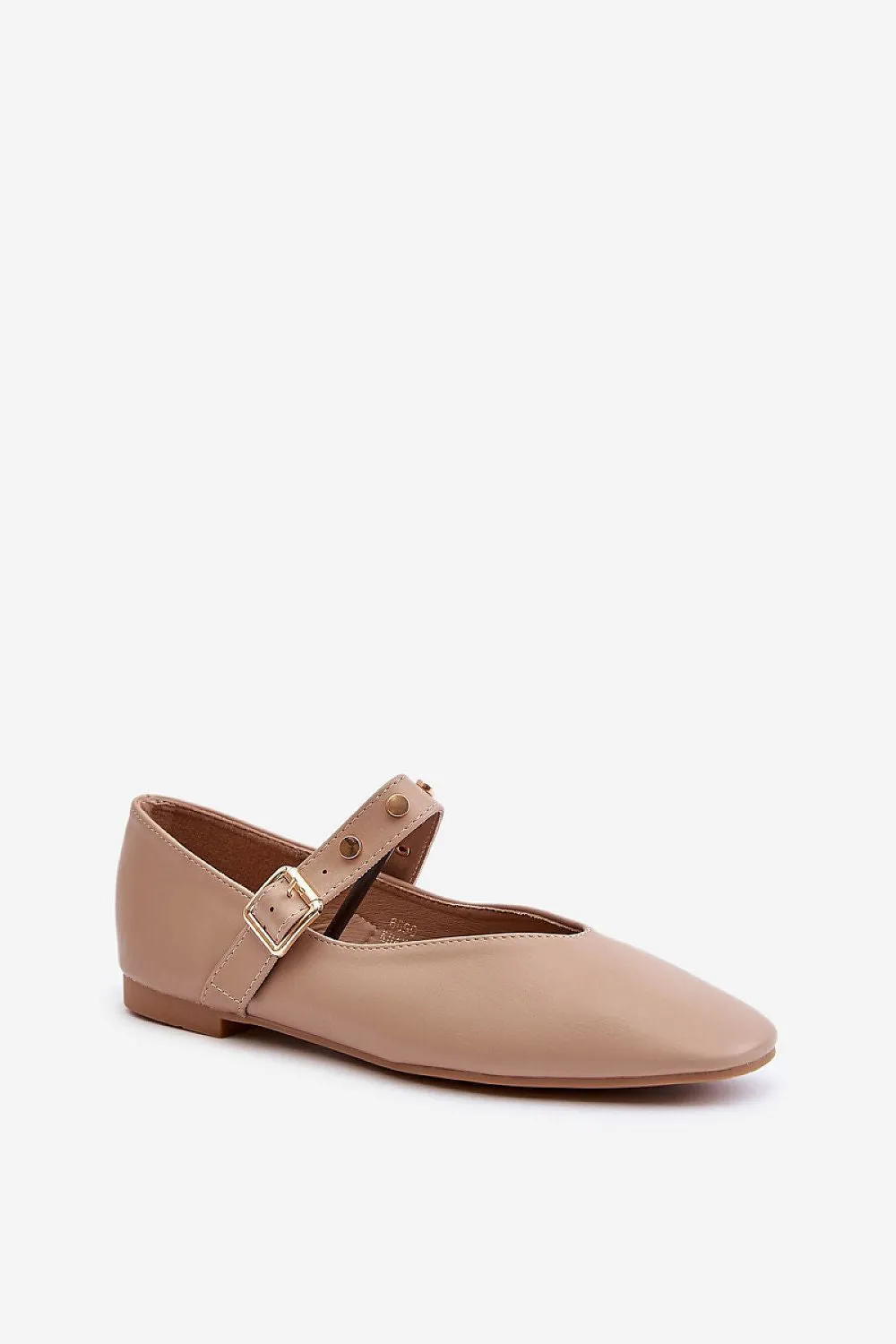 Leather Strap Ballet flats