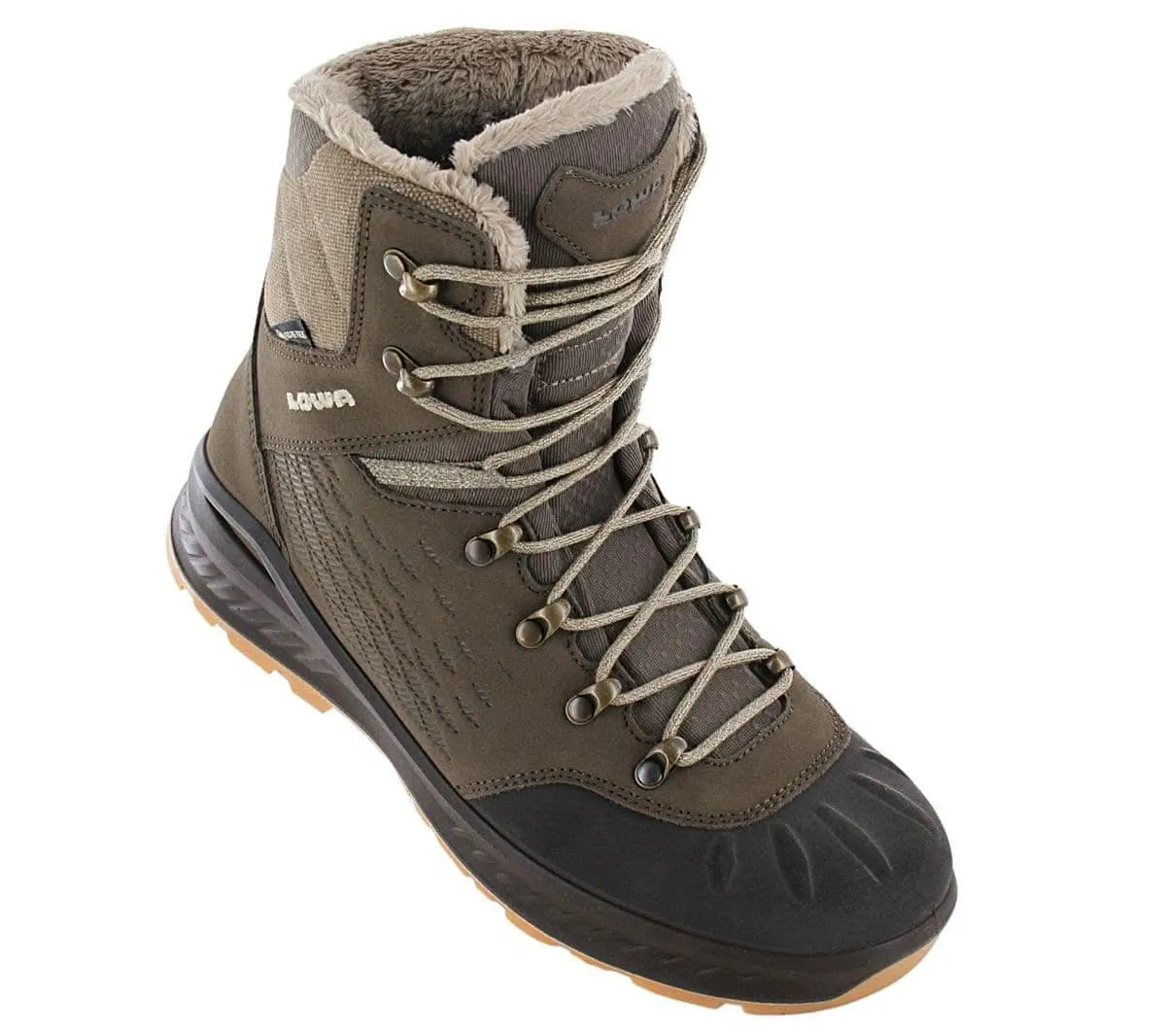 LOWA Nabucco EVO GTX WS - GORE-TEX - Damen Winter Stiefel Leder Braun 420539-0436