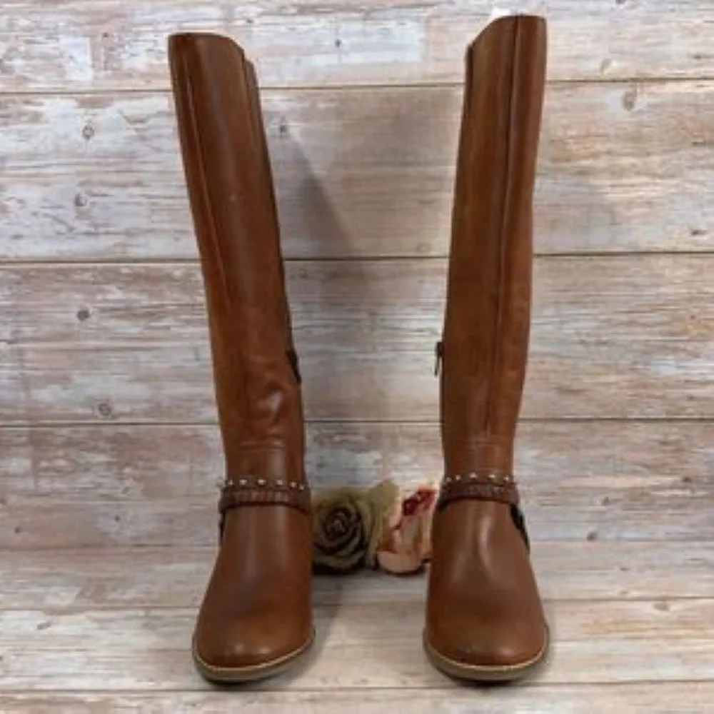 LUCKY BRAND  Karesi Whiskey Leather Boots