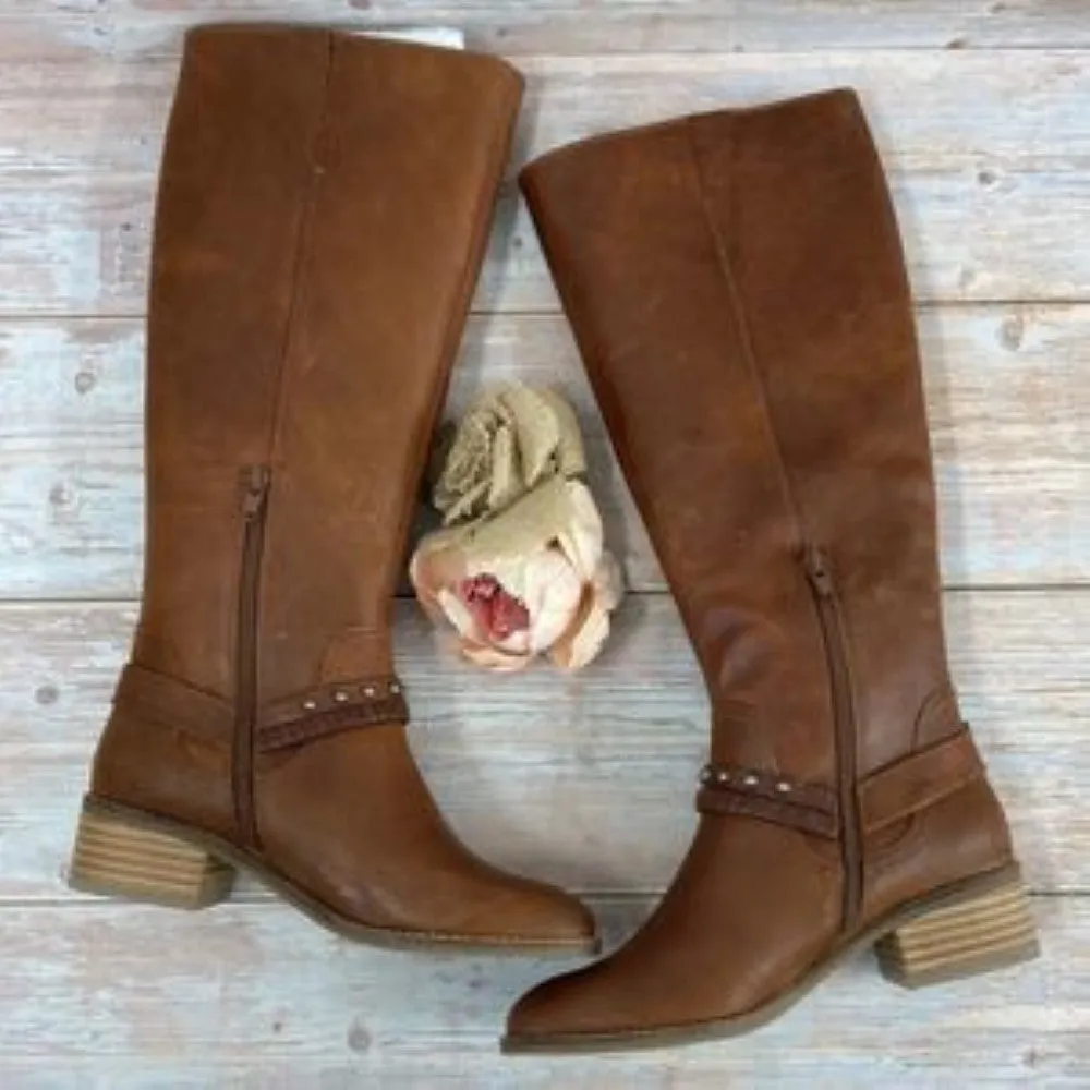 LUCKY BRAND  Karesi Whiskey Leather Boots