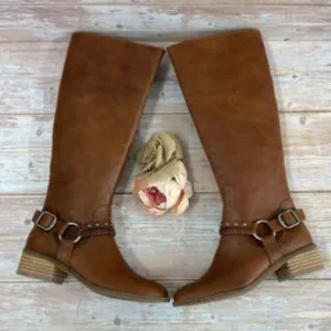 LUCKY BRAND  Karesi Whiskey Leather Boots