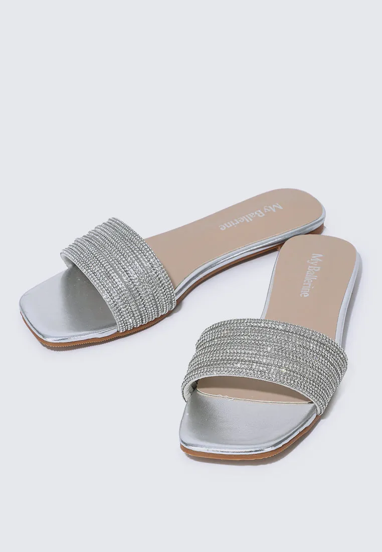 Luz Comfy Sandals In Silver