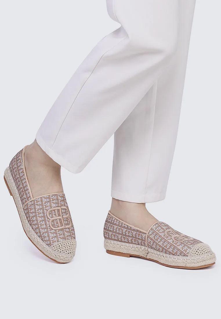 Maci Comfy Espadrilles In Almond