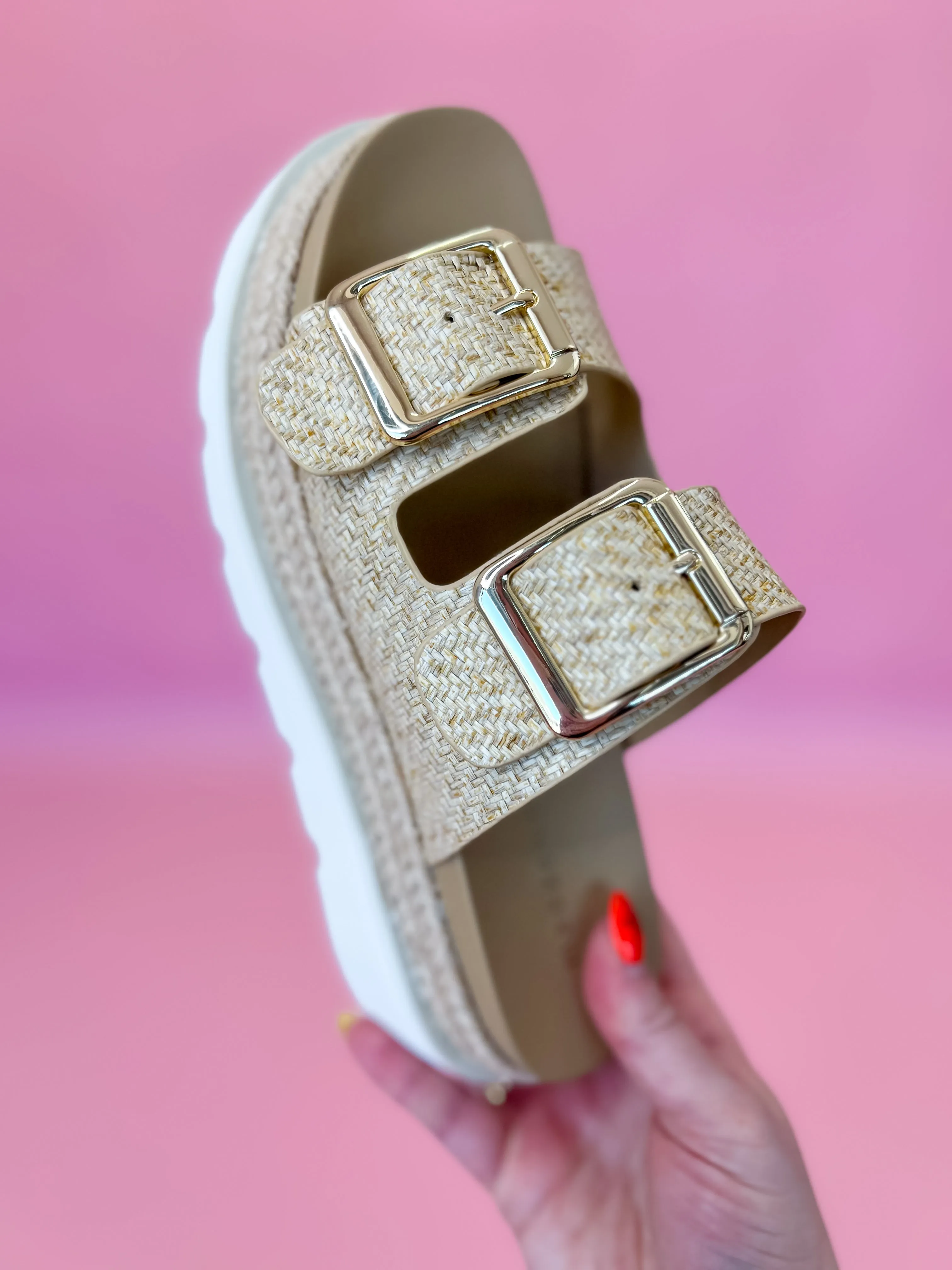 [Madden Girl] Mythical Natural Raffia Sandals