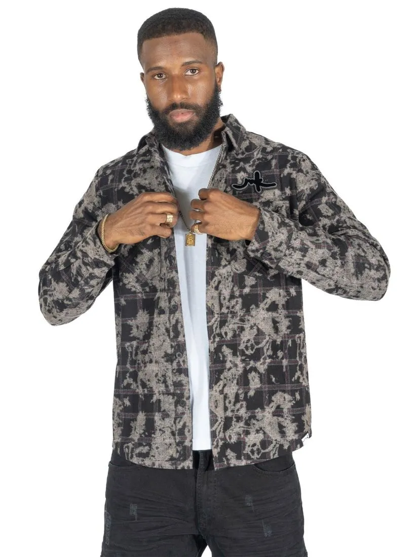 MAKOBI BERTELI PLAID SHIRT (BLK)