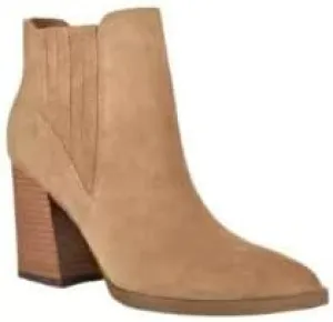 Marc Fisher Ellard Pointy Toe Bootie Women's Shoes, Natural Multi Suede, Size 9M