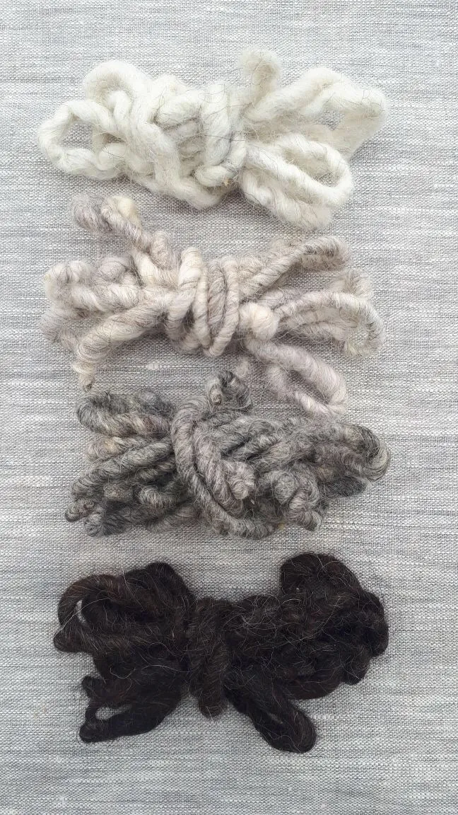 Masana Wool Rug with White, Gray, & Charcoal