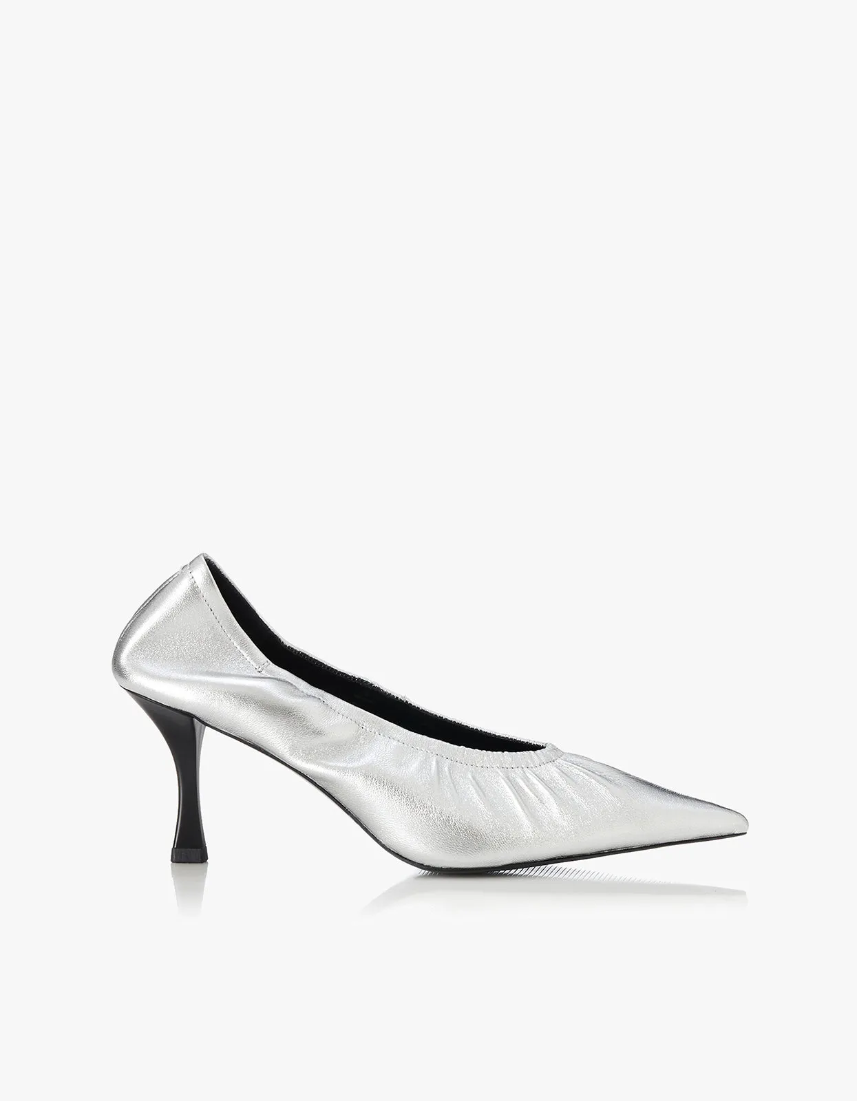 Meika Heel - Silver Leather