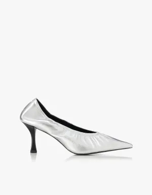Meika Heel - Silver Leather