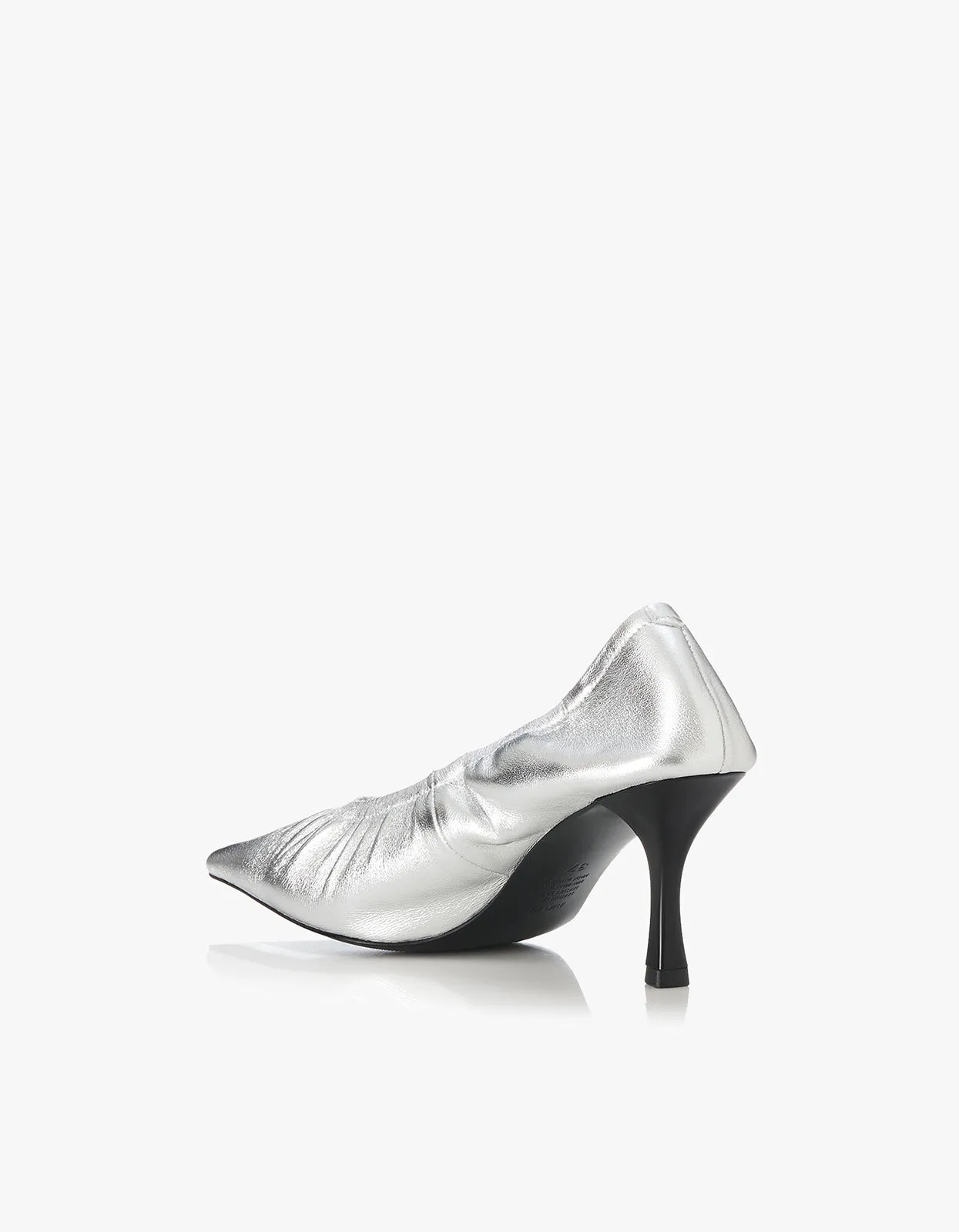 Meika Heel - Silver Leather