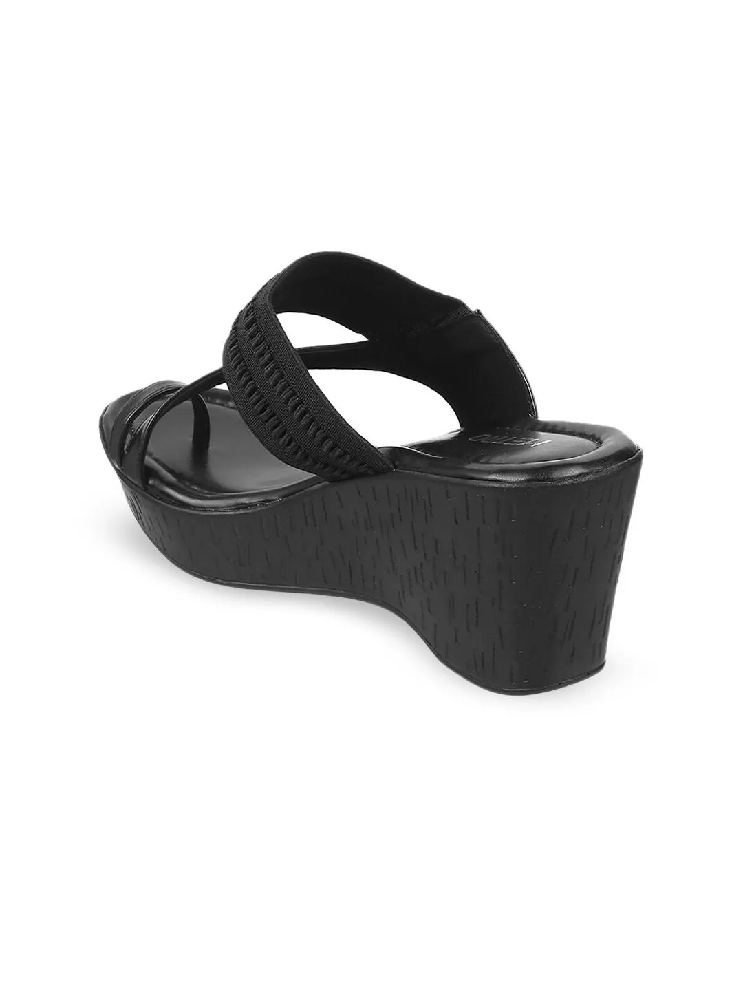 Metro Black Wedge Heels