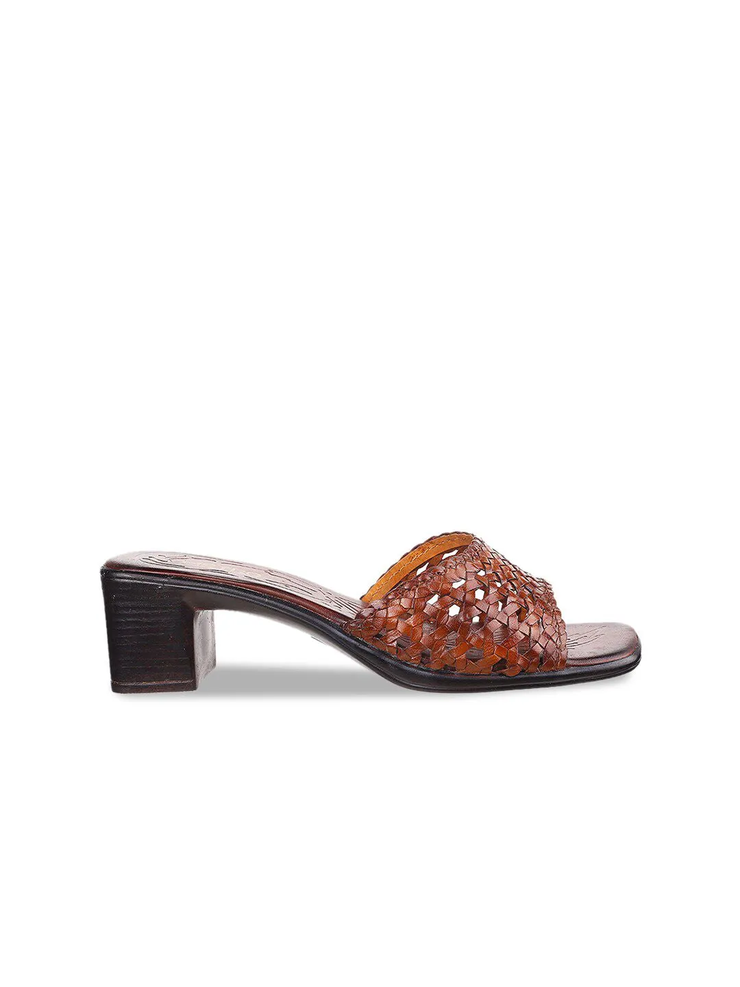 Metro Tan Leather Block Heels
