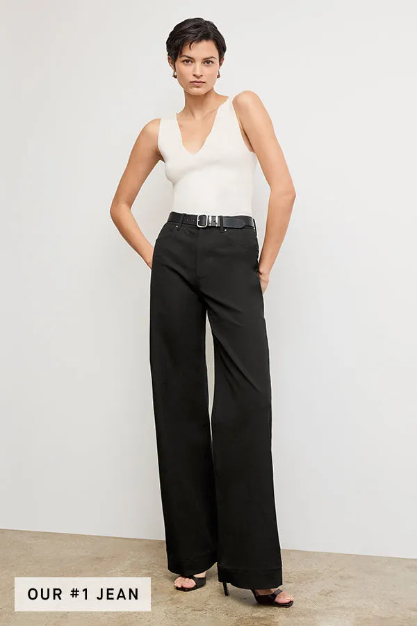 Milo Wide-Leg Jean - Eco Better Than Denim :: Black