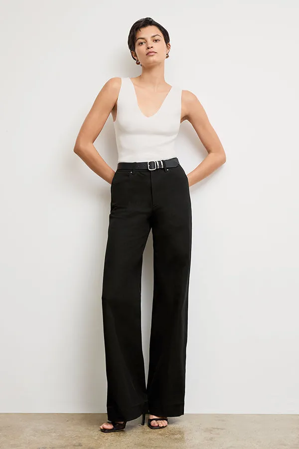 Milo Wide-Leg Jean - Eco Better Than Denim :: Black