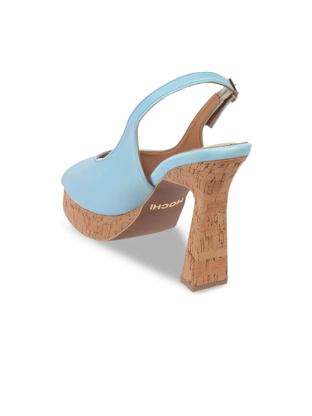 Mochi Block Heel Peep Toes