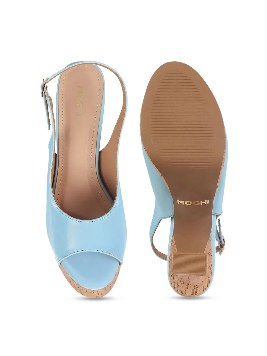 Mochi Block Heel Peep Toes