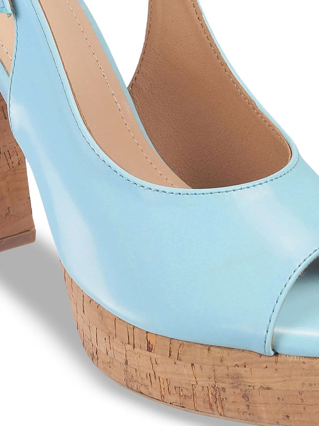 Mochi Block Heel Peep Toes