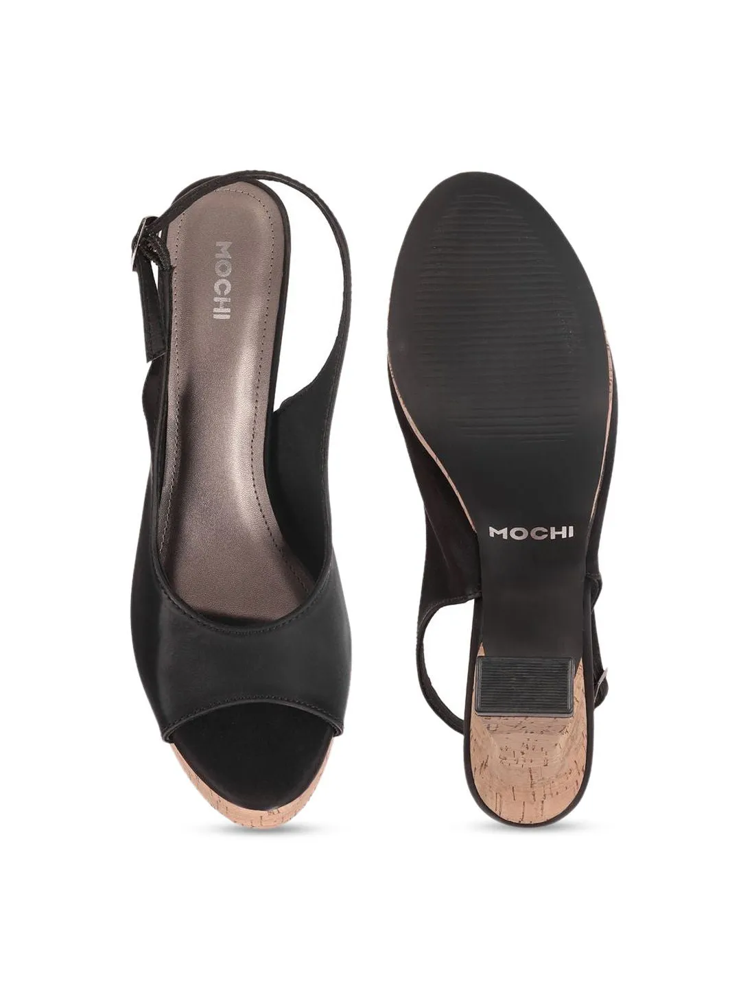 Mochi Block Heeled Peep Toes