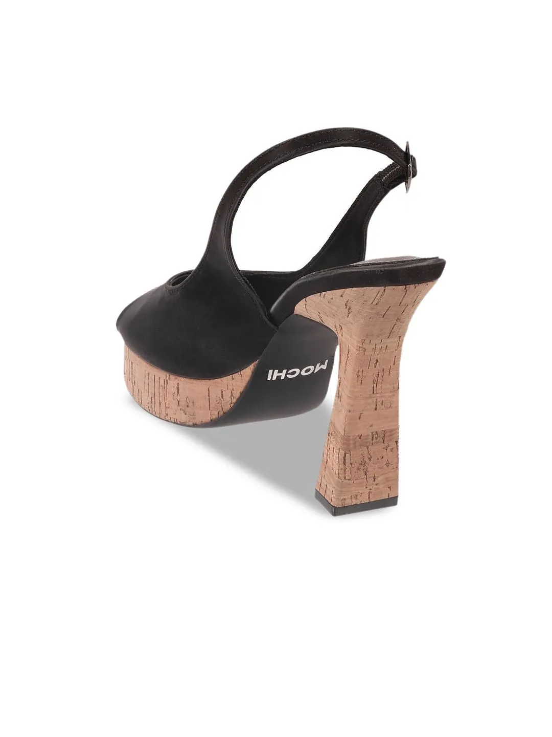 Mochi Block Heeled Peep Toes
