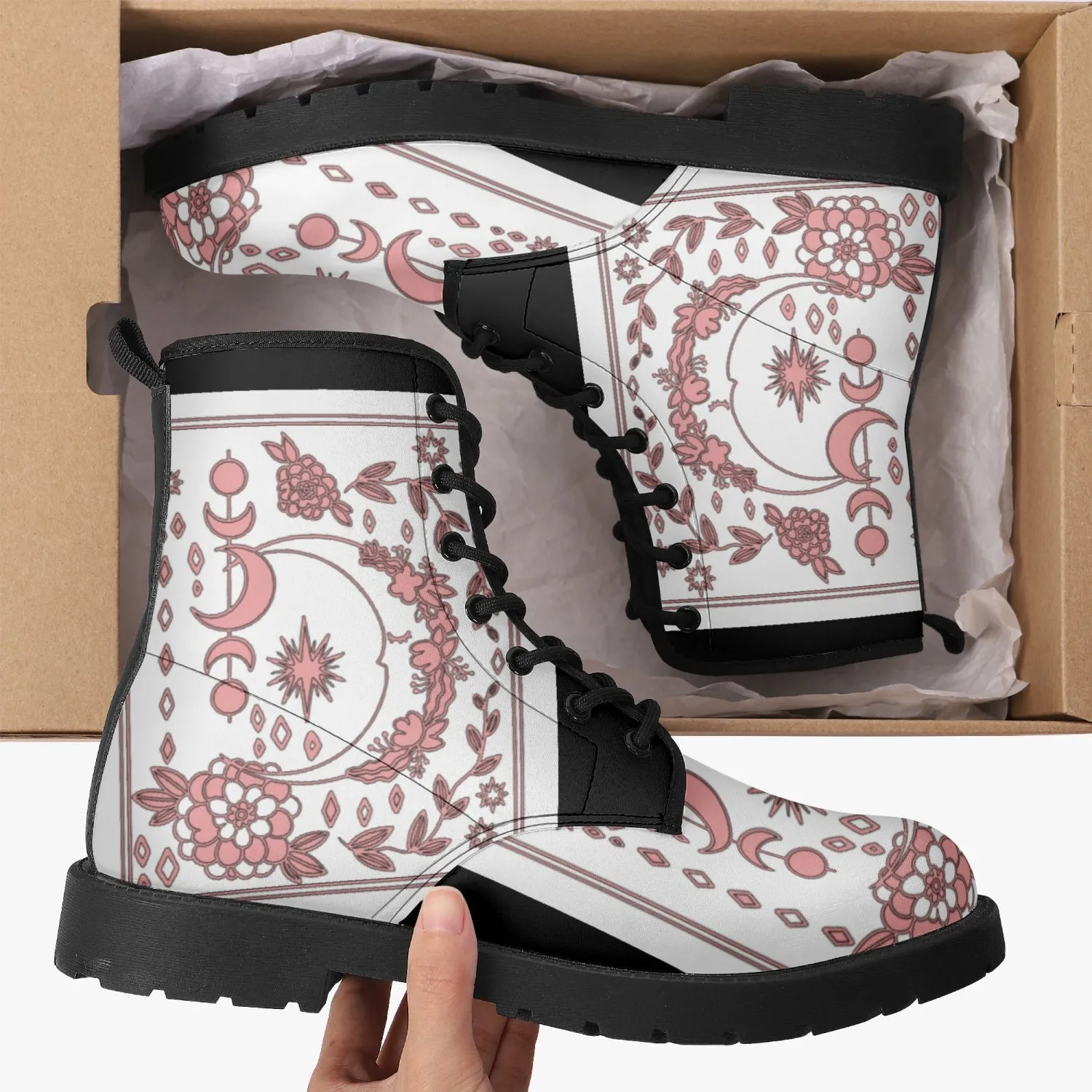 MyVybz Floral Beauty Leather Boots