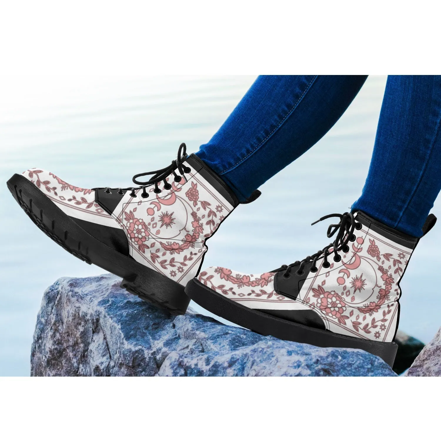 MyVybz Floral Beauty Leather Boots