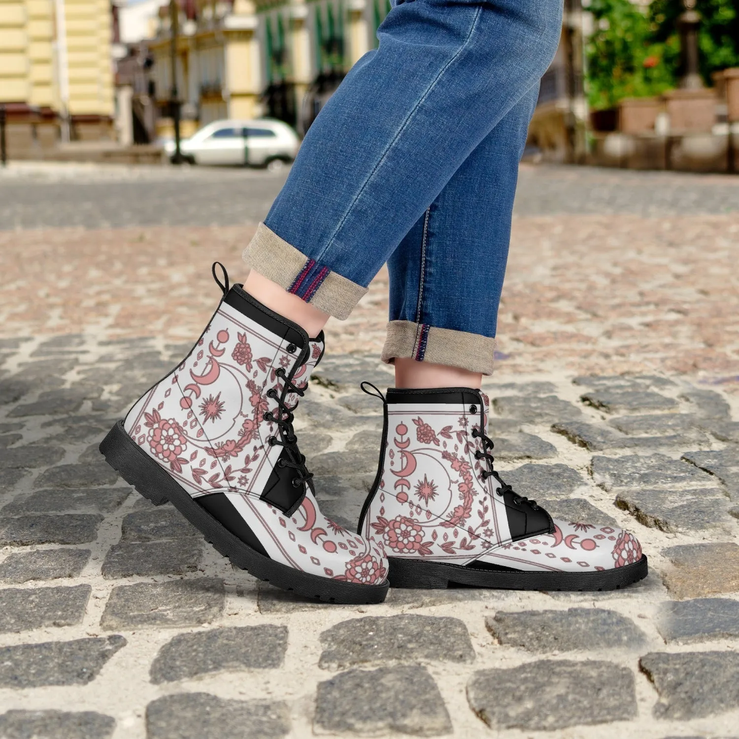 MyVybz Floral Beauty Leather Boots