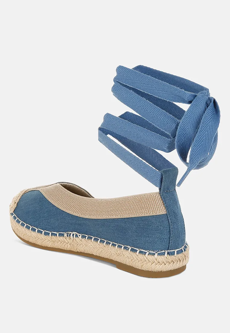 Nalya Detachable Lace Up Espadrille Sandals