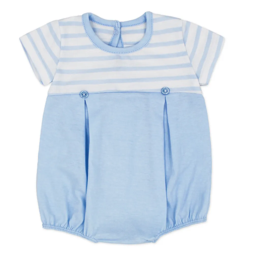 New In Rapife Boys Sky Blue Romper